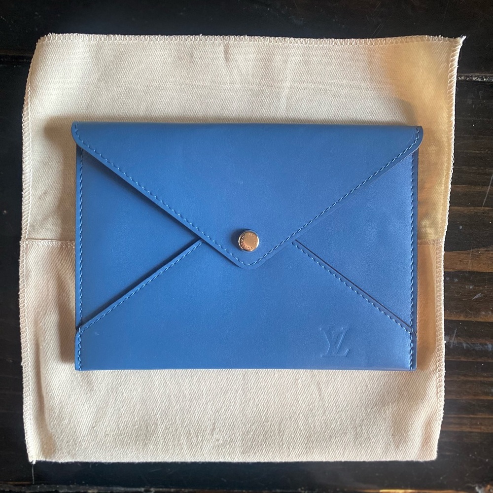 Louis Vuitton Blue Envelope Clutch